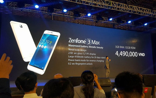Asus annonce ses Zenfone 3 Max et Laser au Vietnam