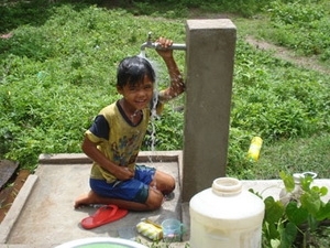 Aides belges pour l'adduction d'eau courante à Binh Dinh