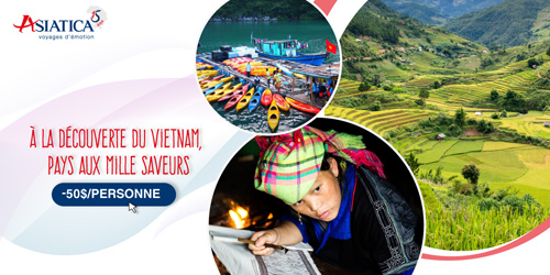 -50$/personne pour les voyages au Vietnam