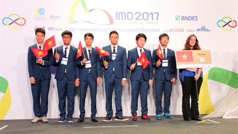 Quatre médailles d’or pour le Vietnam lors des Olympiades internationales des mathématiques 2017