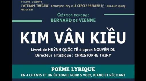 KIM VAN KIEU poème lyrique création mondiale jeudi 7 et samedi 9 décembre 2017 à 20h à l’église Saint-Merry (Paris 4e) – Entrée gratuite 