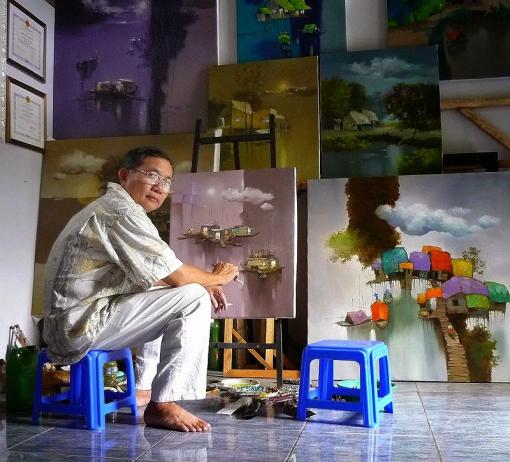 Le peintre vietnamien Dang Van Can, un artiste talentueux