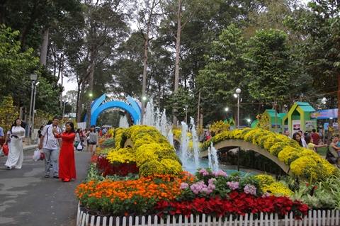 Ouverture de la fête florale printanière du Têt 2016 à Hô Chi Minh-Ville