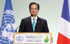 COP21 -  Vietnam, le Premier ministre Nguyên Tân Dung: "Les pays développés devaient être les pionniers en tenant leurs engagements" 