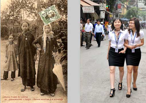 Exposition de photos et de cartes postales anciennes  sur le Vietnam à Paris