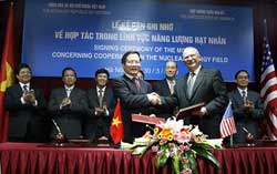 USA et Vietnam discutent de coopération nucléaire