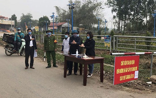 Coronavirus Covid-19: La province de Vinh Phuc a décidé de mettre en quarantaine la zone contaminée dans la commune de Son Lôi, district de Binh Xuyên