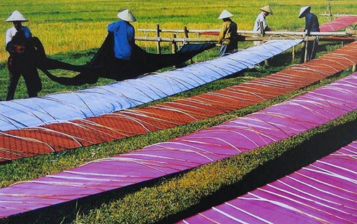 Fabrication de la soie au Vietnam