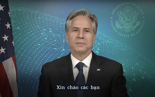 Les relations entre le Vietnam et les États-Unis sont "dynamiques, conséquentes, se renforcent", selon le secrétaire d'État américain Antony Blinken