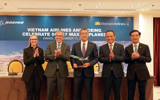 Vietnam Airlines a signé un contrat pour l'achat de 50 Boeing 737 Max, d'une valeur de 10 milliards de dollars