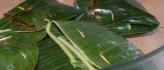 Filet de pangasius en papillotte de feuille de banane 