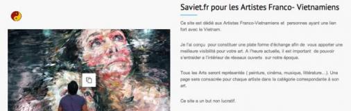 saviet.fr:  nouveau site pour les artistes franco vietnamiens