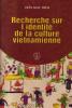 Recherche sur l’identité de la culture vietnamienne