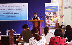 Lancement du projet Childsight de mécénat Servier au Vietnam