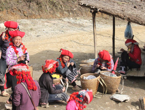 Femmes Dao rouges – des fleurs de la montagne du Nord-ouest