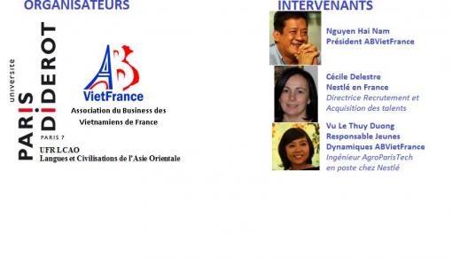 Opportunités professionnelles: Conseils et partage d’expériences - Jeudi 28 mai 17h - 19h - Entrée gratuite Opportunités professionnelles: Conseils et partage d’expériences - Jeudi 28 mai 17h - 19h - Entrée gratuite