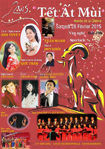 Tết Ất Mùi - le samedi 28/2/2015 au Pavillon Baltard 