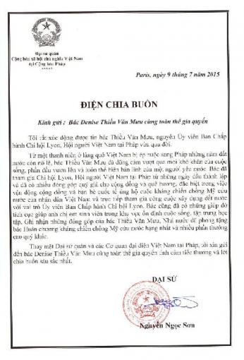 Disparition le 5 juillet 2015 de Mr Thieu Van Muu “Ztm 342″ (1920-2015) (auteur de “Un enfant loin de son pays” en 2003, la mémoire des “travailleurs indochinois” de la Seconde Guerre mondiale ) Disparition le 5 juillet 2015 de Mr Thieu Van Muu “Ztm 342″ (1920-2015) (auteur de “Un enfant loin de son pays” en 2003, la mémoire des “travailleurs indochinois” de la Seconde Guerre mondiale )