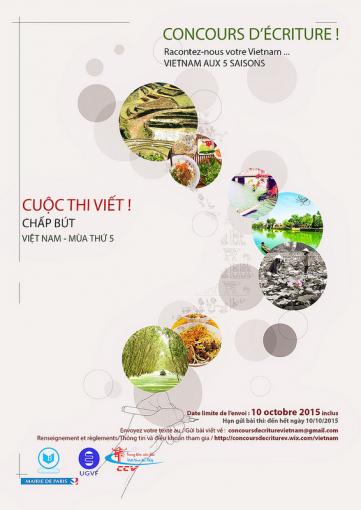 CONCOURS D'ÉCRITURE  Racontez-nous votre Vietnam !  VIETNAM AUX 5 SAISONS