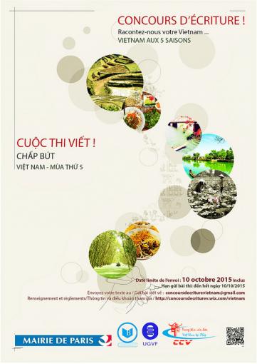 CONCOURS D'ECRITURE "VIETNAM AUX 5 SAISONS" CONCOURS D'ECRITURE "VIETNAM AUX 5 SAISONS"