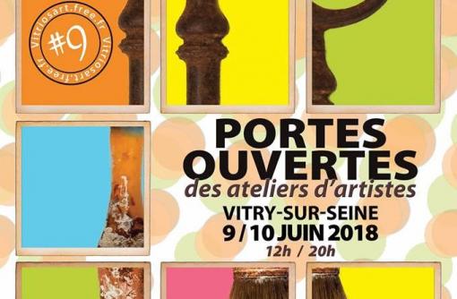 Samedi 9 et dimanche 10 juin 2018, participation de l’artiste peintre d’origine vietnamienne, NAM TRÂN, aux Journées Portes Ouvertes des ateliers d’artistes à Vitry, organisées par Vitriosart 