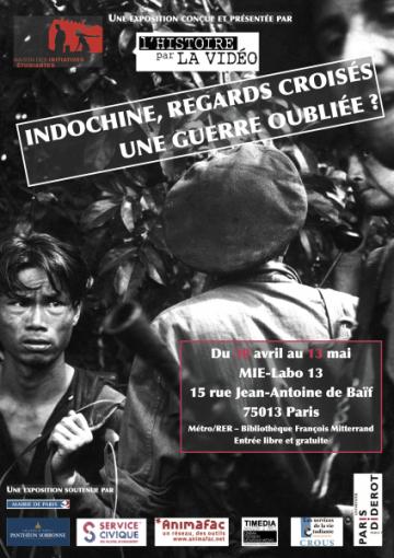 Après l’université Paris Diderot, l’exposition Indochine, regards croisés – Une guerre oubliée ? pose ses valises à la Maison des initiatives étudiantes – Labo 13 !  Vernissage : jeudi 30 avril 2015 à 18h.