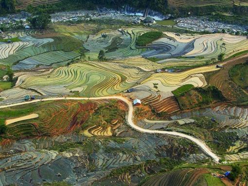 Rice Terraces Image, Vietnam