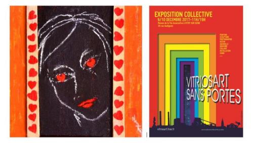 Exposition de l’artiste peintre NAM TRÂN avec le Collectif VITRIOSART du samedi 9 décembre (vernissage de 11h à 22h + vente aux enchères) au dimanche 10 décembre 2017 (11h à 19h) à Vitry/Seine(94) près du musée MACVAL sur le thème ‘Sans thème, sans t’aime Exposition de l’artiste peintre NAM TRÂN avec le Collectif VITRIOSART du samedi 9 décembre (vernissage de 11h à 22h + vente aux enchères) au dimanche 10 décembre 2017 (11h à 19h) à Vitry/Seine(94) près du musée MACVAL sur le thème ‘Sans thème, sans t’aime