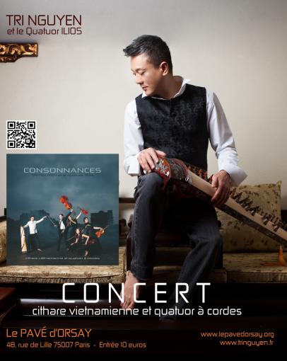Vendredi 26/6 à 20h30 : Concert Tri Nguyen et le Quatuor Ilios - CONSONNANCES Cithare vietnamienne & Quatuor à Cordes Vendredi 26/6 à 20h30 : Concert Tri Nguyen et le Quatuor Ilios - CONSONNANCES Cithare vietnamienne & Quatuor à Cordes