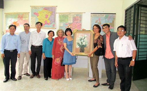 Hô Chi Minh-Ville - Inauguration du Centre de documentation française de l’Université des sciences sociales et humaines