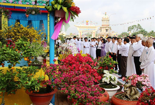 Grande cérémonie caodaïste à Tây Ninh Grande cérémonie caodaïste à Tây Ninh