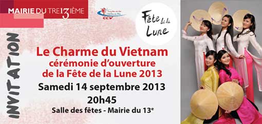 Samedi 14 septembre 2013 à Paris - Spectacle "Le Charme du Vietnam"