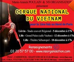 Le Cirque national du Vietnam au Stade couvert régional de Lievin (62800)