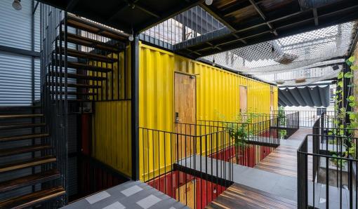 Le premier hôtel-container du Vietnam Le premier hôtel-container du Vietnam