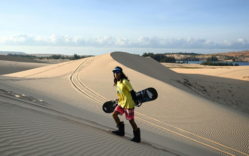 Des dunes de sable du Vietnam aux Jeux asiatiques d'hiver en snowboard, la petite histoire de Nguyen Thai Binh Des dunes de sable du Vietnam aux Jeux asiatiques d'hiver en snowboard, la petite histoire de Nguyen Thai Binh