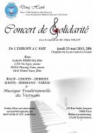 Concert de solidarité Concert de solidarité