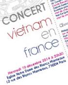 Concert organisé sous le patronage du Centre culturel du Vietnam en France le 10 décembre 2014 à Paris