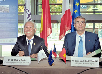 Coopération entre HCM-Ville et la région Rhône-Alpes Coopération entre HCM-Ville et la région Rhône-Alpes