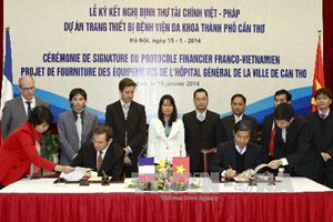 Accord de financement France-Vietnam pour l’hôpital général de Cân Tho 