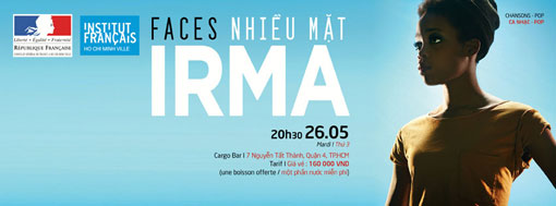 La chanteuse Irma sur scène au Vietnam La chanteuse Irma sur scène au Vietnam