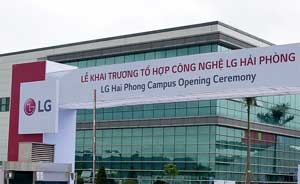 LG inaugure une nouvelle usine au Vietnam