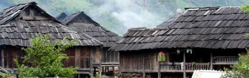 Les maisons en bois de peumou des Thaï à Ngoc Chiên Les maisons en bois de peumou des Thaï à Ngoc Chiên