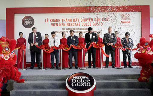 Nestlé inaugure une usine de capsules au Vietnam