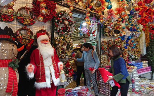 Ambiance avant Noel à Hanoï