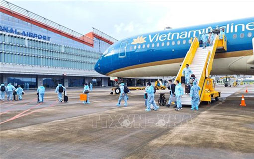 L'aéroport de Vân Đồn accueille plus de 300 passagers avec un « passeport vaccin » venus de France