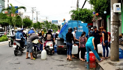 Pénurie d'eau douce à Kiên Giang Pénurie d'eau douce à Kiên Giang