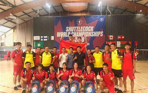 Coupe du Monde de Plumfoot 2019 (Eaubonne - France): deux médailles d’or pour le Vietnam