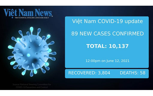 Covid-19 au Vietnam - 89 nouveaux cas confirmés à midi 12 juin