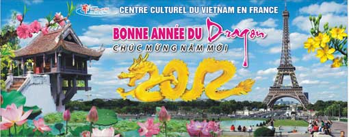 Fête du Têt Nhâm Thin (Année du Dragon) le 22 janvier 2012, Paris, Centre Culturel du Vietnam 