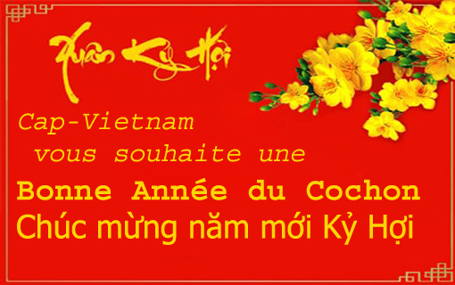 Chúc mừng năm mới Tết Kỷ Hợi - Bonnée année du Cochon Chúc mừng năm mới Tết Kỷ Hợi - Bonnée année du Cochon